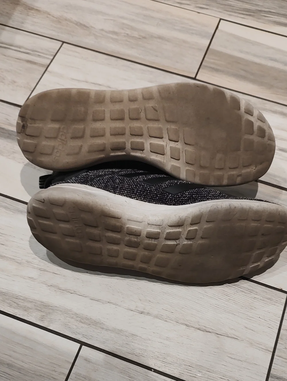 Mens Black and Gray Knit Adidas